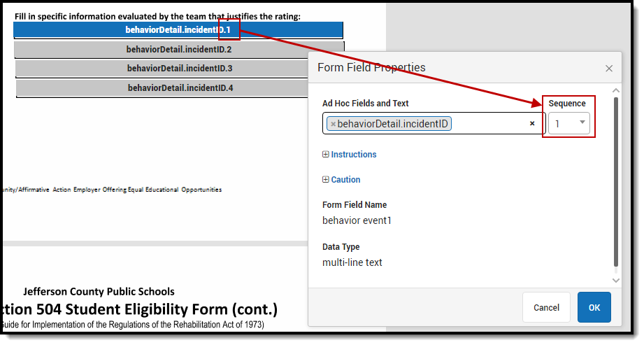 Image of an example of field sequencing Image of an example of field sequencing